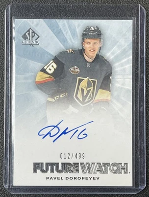 PAVEL DOROFEYEV 2021-22 SP AUTHENTIC #RFWA-PD RETRO FUTURE WATCH AUTO RC 12/499 - Image 1 of 2