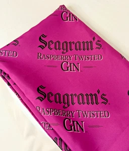 SEAGRAM'S Raspberry Twisted Gin Promo Tablecloth 50"x70" - Picture 1 of 4