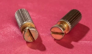 Vintage Spec Custom Heavy Aged Gold Plated Tailpice Studs Set - Picture 1 of 1