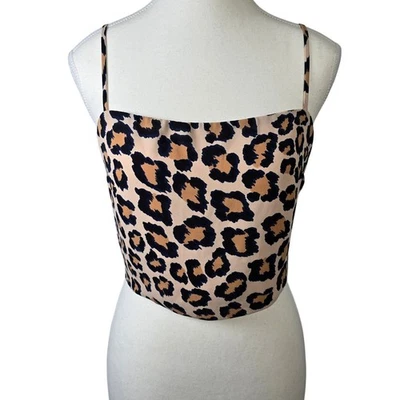 Victoria's Secret 豹纹细肩带作物背心女式 M 码 — 第 1/4 张图片