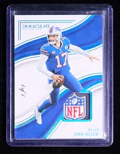 Josh Allen 2023 Panini Immaculate Collection NFL Shield Patch Platinum 1/1 [zk47 - Picture 1 of 2