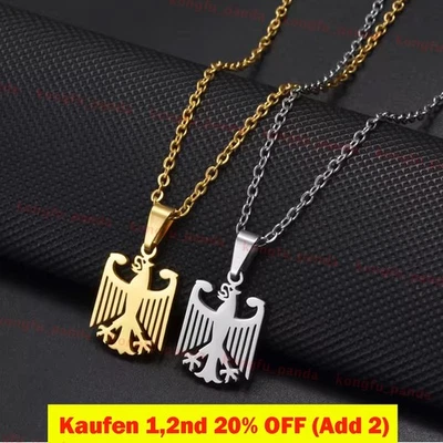 Deutschland Kette Adler Edelstahl Bundesadler - Bild 1 von 4