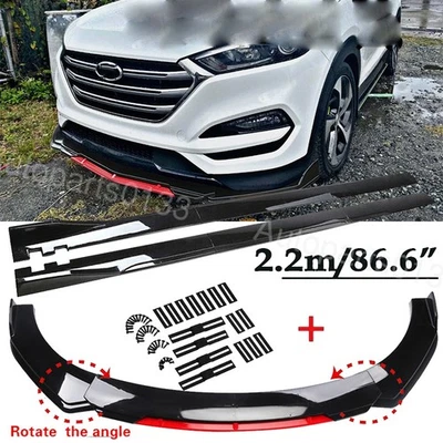 For Hyundai Tucson 05-23 Front Bumper Lip Spoiler Splitter Body Kit Side Skirts Foto 1 de 4