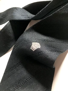 GIANNI VERSACE VINTAGE 00s MEDUSA HEAD WOVEN BLACK TIE JACQUARD ITALY - Bild 1 von 14