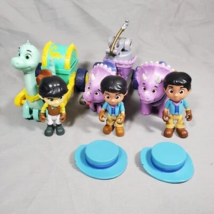 Dino Ranch Loose Toys Lot of 6 Figures + 2 Hats Disney Junior TV Show Adventure - Picture 1 of 12