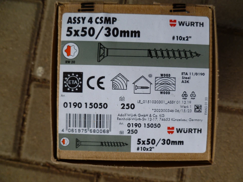 Wührt Schrauben 5x50 Torx - Bild 1 von 1