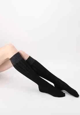 5 Pack Blickdichte Kniestrümpfe aus Alpaka-und Baumwolle Jasmin Ajouré-Muster - Bild 1 von 4