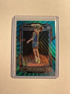 2022-23 Panini Prizm Monopoly Rookie Chet Holmgren Teal Wave Thunder #63 - Picture 1 of 2