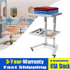 2-Tier Hair Salon Trolley Hairdressing Tool Cart Rolling Beauty Spa Device Stand
