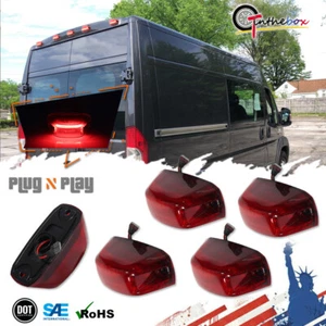 5X Luces de circulación LED rojas completas para techo de cabina trasera para Dodge RAM Promaster 1500 - 3500 - Imagen 1 de 10