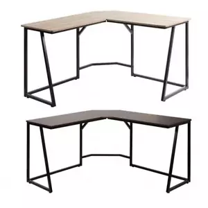 Eck-Schreibtisch HWC-K66, Computertisch Arbeitstisch MDF Metall - Bild 1 von 14