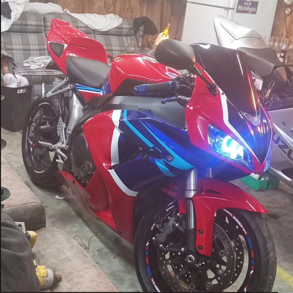 Kit de carenado ABS estilo de fábrica carrocería rojo azul NT para Honda CBR1000RR 2006-2007 Foto 1 de 4