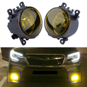Pair Fog Light Lamp H11 Bulb Yellow for Honda CRV Pilot Acura ILX RDX TSX Subaru - Picture 1 of 9