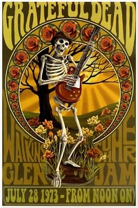 Póster de concierto Grateful Dead - Watkins Glen 1973 (24 x 36 pulgadas) - Imagen 1 de 7