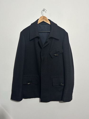 Cappotto doppiopetto Alexander McQueen blu scuro taglia EU 54