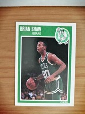 BRIAN SHAW 1989 FLEER #14  FREE SHIPPING B8R3S18P25