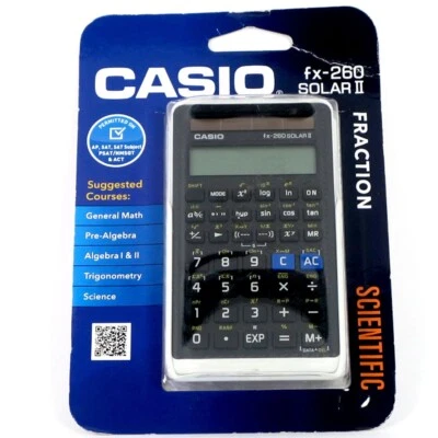 Casio FX-260Solar Scientific Calculator - Fractions, Permitted on AP,SAT & PSAT - Image 1 of 4