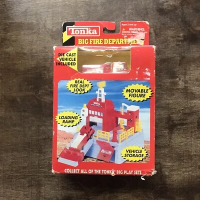 Tonka Big Fire Department Play Set No. 11112 Firetruck & House Diecast BRAND NEW - Image 1 of 4