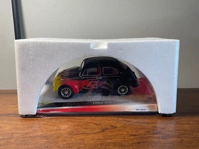 Johnny Lightning 1963 VW Bug Volkswagen Beetle Racing Flames 1:18 Scale NIB - Image 1 of 4