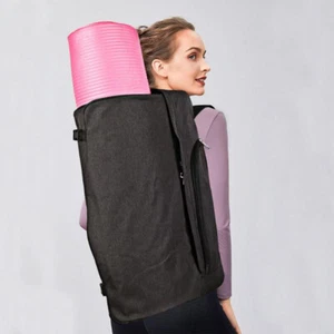 Large Yoga Backpack Yoga Mat Carrier Bag Sports Travel Gym Duffle Bag Men Women - Picture 1 of 14