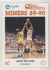 1989-90 University of Texas-El Paso UTEP Miners Team Issue David Van Dyke #DAVD