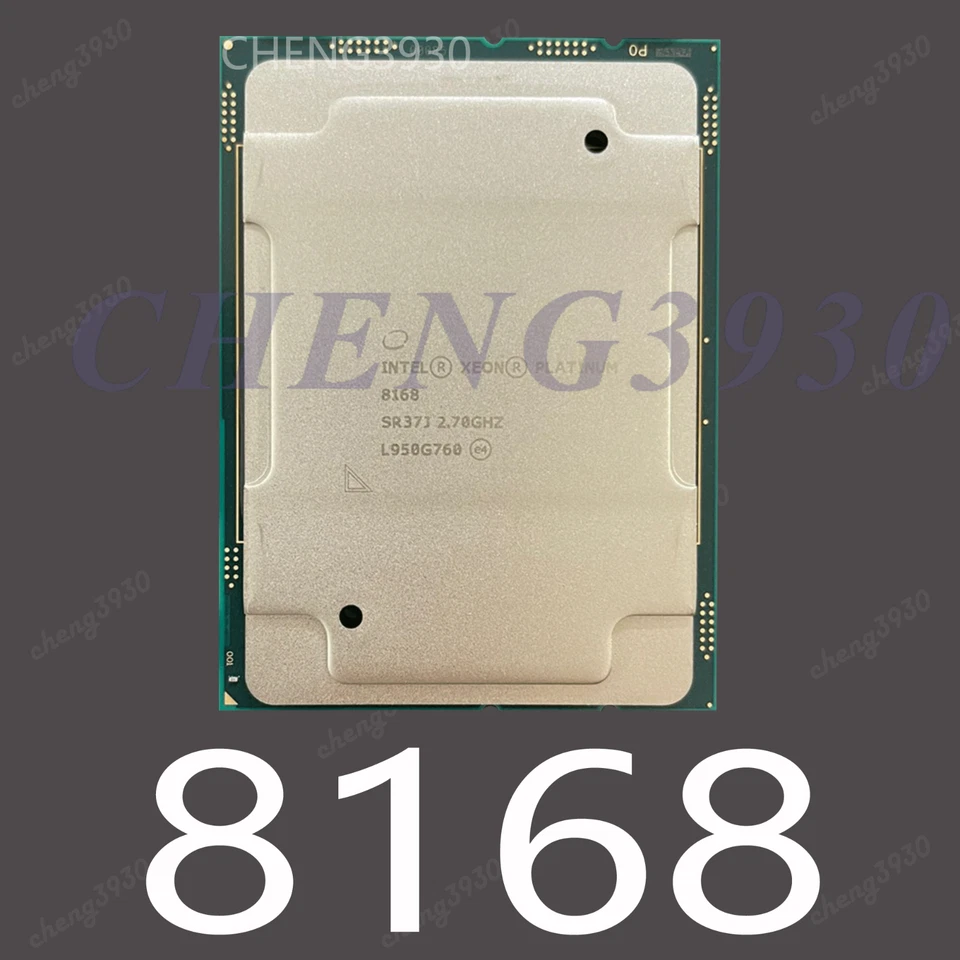 Intel Xeon Platinum 8168 sr37j 2.70ghz 24 cores 205w 33mb lga-3647 CPU processor - Image 1 of 1
