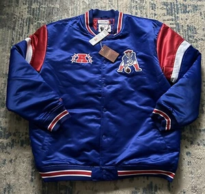 New England Patriots Mitchell & Ness Throwback Jacket Size 4XLT  Brand New - Picture 1 of 8