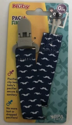 Nuby Baby Pacifier Clip Paci Finder 0+ Months Colored Dots NEW - Image 1 of 2