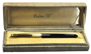PARKER 51 Mark I Aerometric India Black Vintage US made c.1949's Fountain pen - Picture 1 of 23