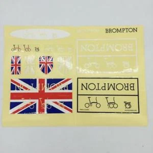Brompton bicycle custom frame decal sticker set titanium - Picture 1 of 4