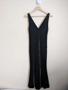 Ralph Lauren Blue Label Collection Green Velvet Dress US 4 - Picture 1 of 11
