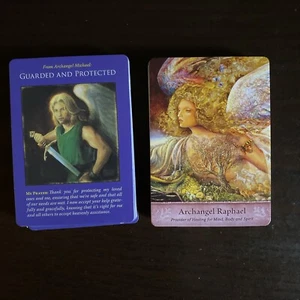 Doreen Virtue Archangel Raphael & Michael Healing Oracle (2) 44-Card Decks Only - Picture 1 of 2
