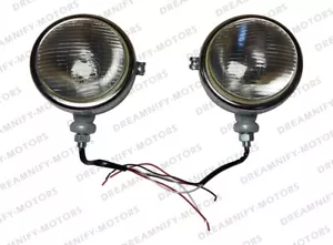 Adatto per Ford 2N 8N 9N 600 800 NAA Set di (2) 310066F 12V Grigio Proiettori/Luci - Foto 1 di 10
