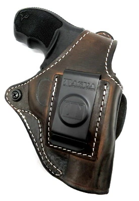 Funda de cuero para mano derecha 4 en 1 OWB IWB para ruger lcr 1,87" Foto 1 de 4