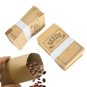 50x Seed Packets Envelopes Paper Bags Seed Saving Packets For Flower Vegetables - Picture 1 of 9