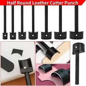 15-45mm Hollow Hole Steel Half-round Punch Cutter Tool Leather Belt Watch Band - Picture 1 of 24