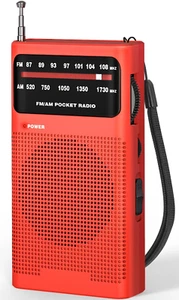 Radio Portatile Radiolina Portatile FM/AM Radiolina Tascabile Jack Per Cuffie - Foto 1 di 8