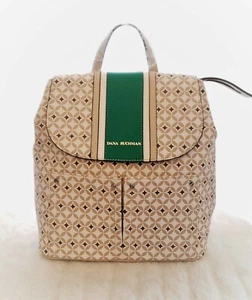 Dana Buchman Beige Jacquard Rucksack Hellbraun Medium - Bild 1 von 9