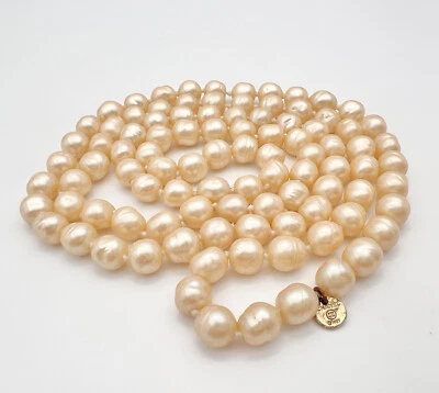 Auténtico collar para mujer Chanel 1981 imitación barroco perlas capas cuentas 45" Foto 1 de 4