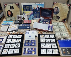 HUGE ESTATE SALE LIQUIDATION LOT, Old Money, Kennedy 50c, LOT'S of Silver Coins - Picture 1 of 24