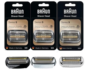 Braun 92B 92S 92MRreemplazo BladeRazor Afeitadora Eléctrica Lámina Caja Cabezales Serie 9 - Imagen 1 de 25