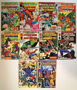 Lot of 10 MARVEL TEAM-UP Comic Books Spider-Man 42 47 50 51 62 87 92 94 139 150 - Picture 1 of 14