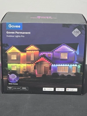 Govee Permanent Outdoor Lights Pro 100ft - Brand New H706A101 / White - Image 1 of 4
