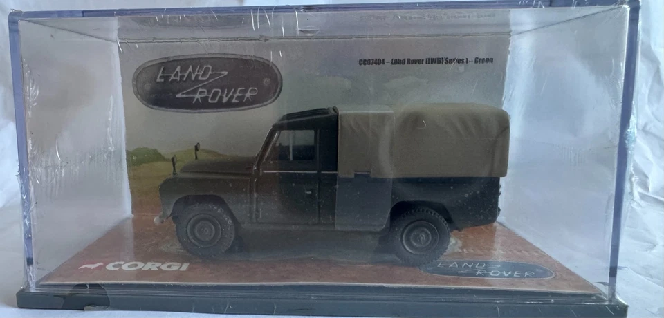 CORGI - CC07404 LAND ROVER (LWB) Series 1 MUD SPLATTER GREEN NIB (Sealed) 1:43 - Image 1 of 4