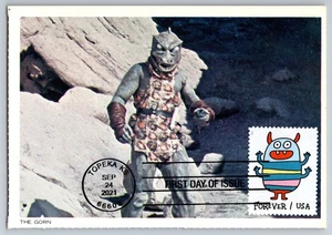 #5636 Message Monster Four Armed Monster FDC Maxi Card on Star Trek Post Card - Picture 1 of 2