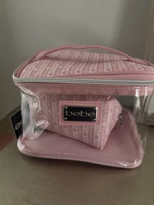 Bebe großer rosa Kosmetik Reise Make-up Koffer mit Etui Reißverschluss, Neu mit Etikett - Bild 1 von 3