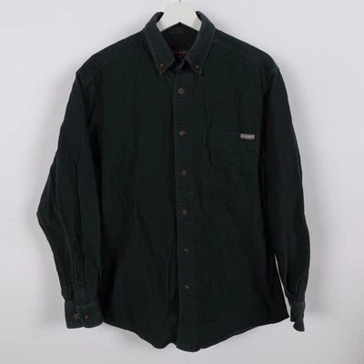 Vintage Woolrich Outdoors Chamois Button Shirt Men's Size Medium Forest Green - Image 1 of 4