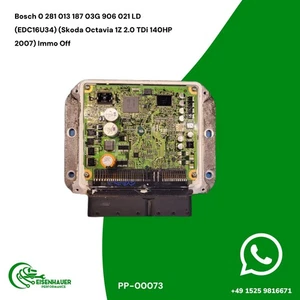 Bosch 0 281 013 187 03G 906 021 LD (EDC16U34) Immo Off - Foto 1 di 1