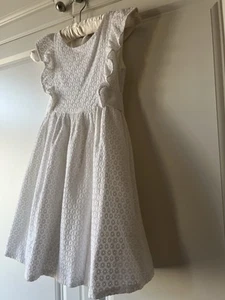 John Lewis Heirloom Collection Girls' Broderie Dress, White, 8 years - Picture 1 of 8
