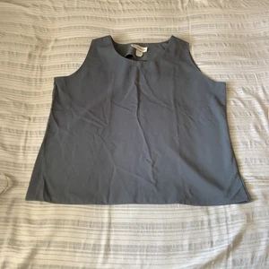 NEW JOB CPLLECTION SAIZE 36 Grayish Green Sleeveless Top USA made - Picture 1 of 7